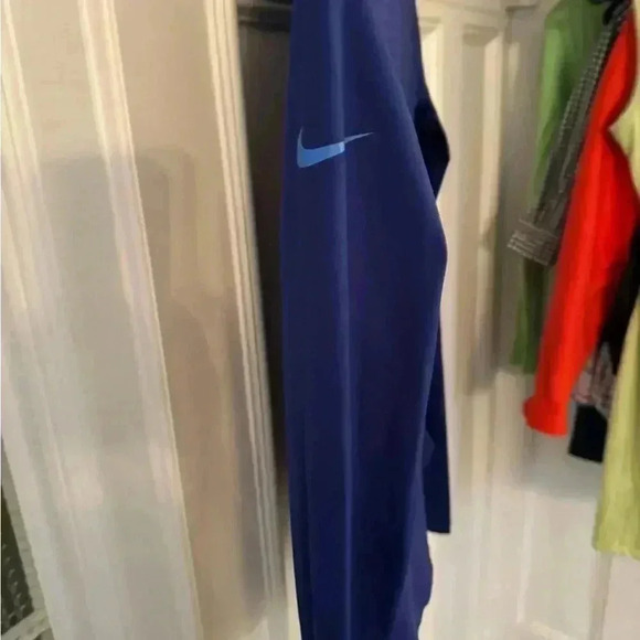Nike Dri fit women’s performance zip up jacket blue with ribbed back size small - Picture 2 of 8